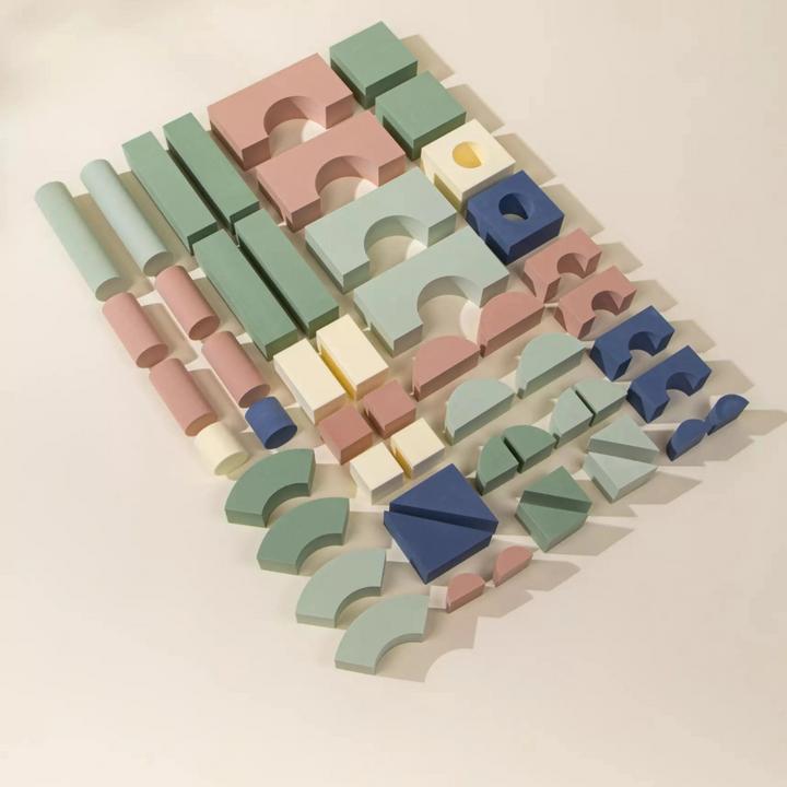 Actual product image Coco Village Foam Blocks – Open-Ended Play (52 pcs)