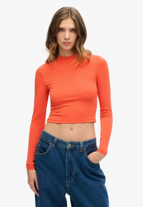 Actual product image Superdry Long Sleeve Jersey Open Back Top (M)