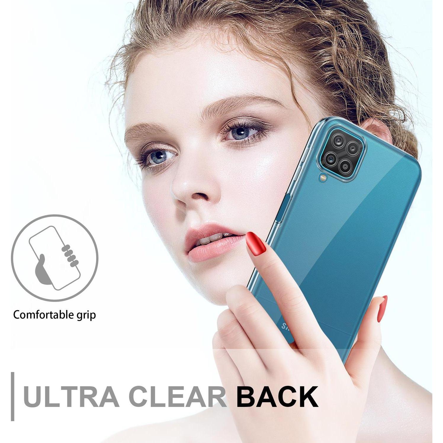 Thumbnail - Cadorabo TPU 360 Grad Case Cover (Samsung Galaxy A12, Samsung Galaxy M12), Smartphone Hülle, Transparent