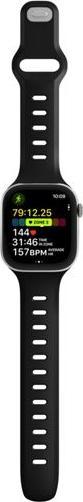 Actual product image Nomad Tempo Band 42mm Black (18 mm, compression moulded, PFAS-free FKM fluoroelastomer)