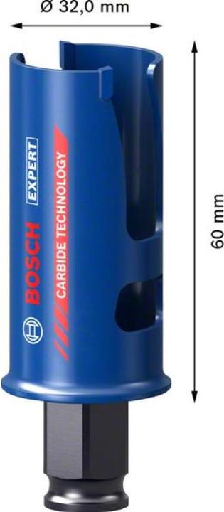 Produktbild Bosch Professional Zubehör EXPERT Construction Material Lochsäge, 32 x 60 mm (32Millimeter)