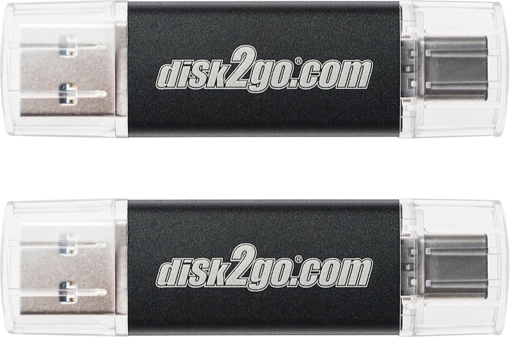 Produktbild Disk2go Switch 2-Pack (128 GB, USB-A, USB-C, USB 3.0)