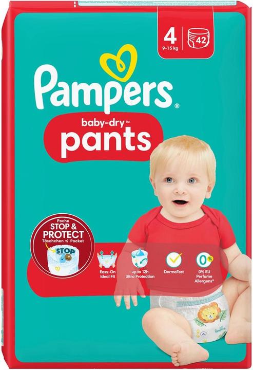 Immagine prodotto Pampers Baby-Dry Pants (Dimensione 4, Pacco trasportabile, 42 pz.)