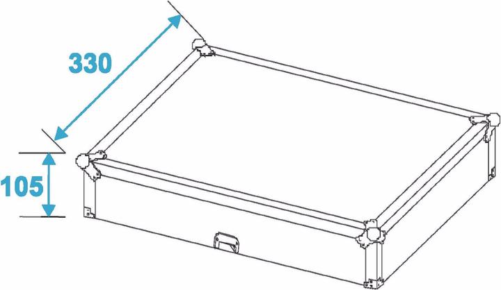 Image du produit Roadinger Boîtier de mixage Road MCR-10 incliné, sw (Accessoire)