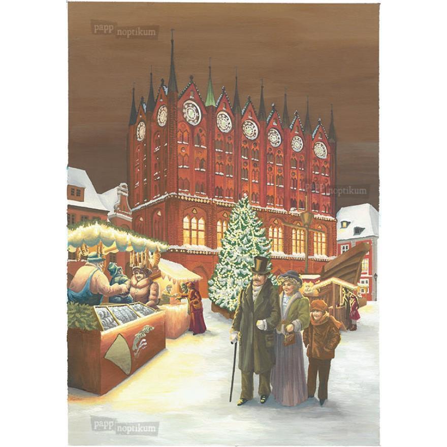 Pappnoptikum 1077 - Hanseweihnacht - Stralsund (Mini-Adventskalender)