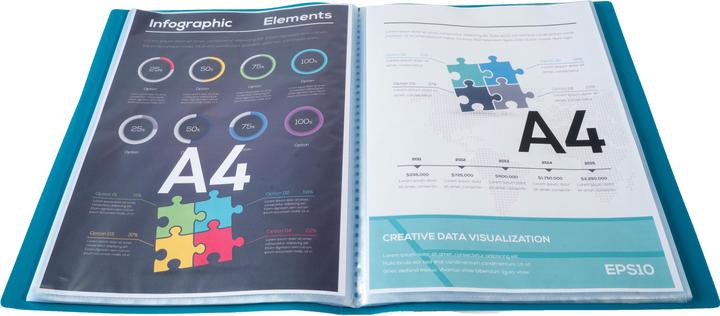 Actual product image Exacompta Display book PP pockets green (A4, 1 x)