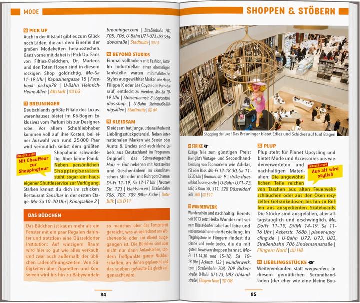 Actual product image Reiseführer Düsseldorf (German, Doris Mendlevich, Franziska Klasen, 2023)