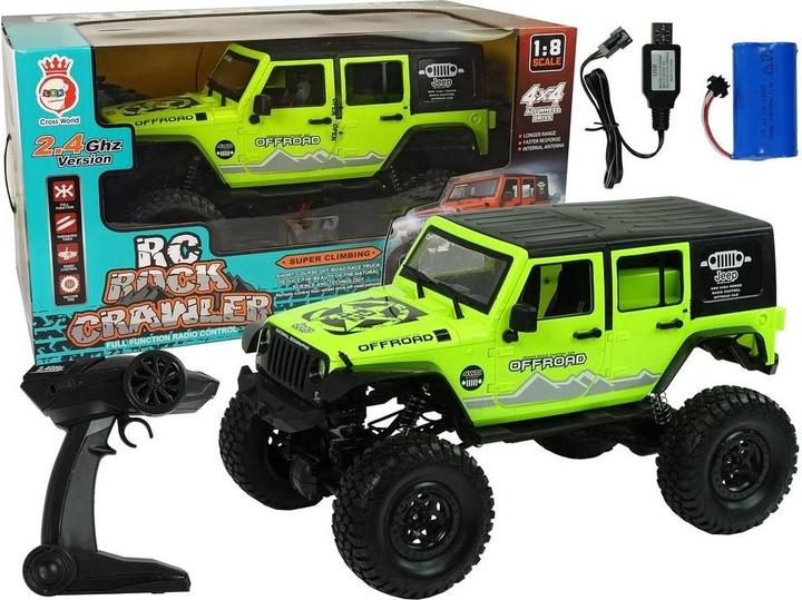 Image du produit Lena Lean Cars LEANToys Off-road Auto Rock Crawler 2 4 GHz grüne Stossdämpfer 4x4