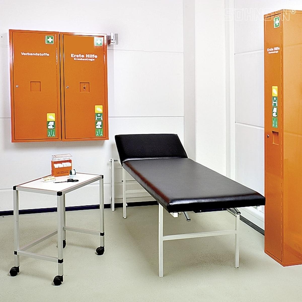 Söhngen, Massageliege + Massagesessel, Wandklappliege senkrecht ausklappbar