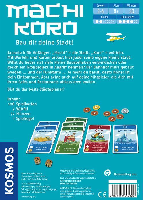 Produktbild Kosmos Machi Koro Bau dir deine Stadt (Deutsch, 2 - 4 Spieler)