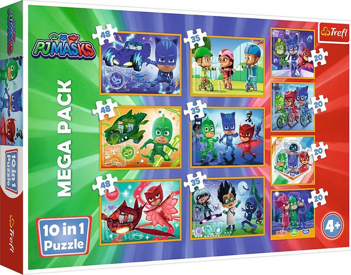 Immagine prodotto Trefl 10 Puzzle in 1 - Brave PJ Masks