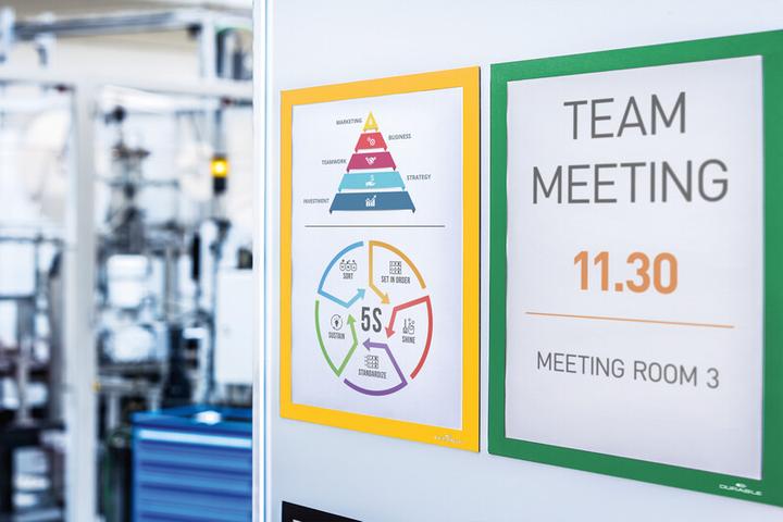 Produktbild Durable 2 Magnetrahmen DURAFRAME® MAGNETIC A4 gelb