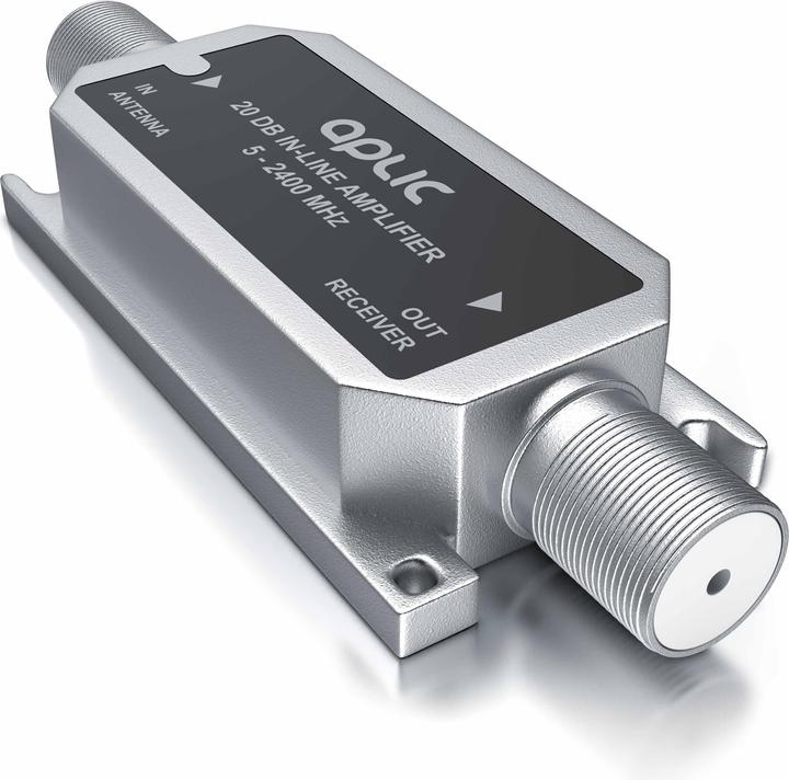 Image du produit Aplic Amplificateur en ligne, amplificateur de ligne satellite, amplificateur SAT en ligne 5 - 2400 MHz (Amplificateur)