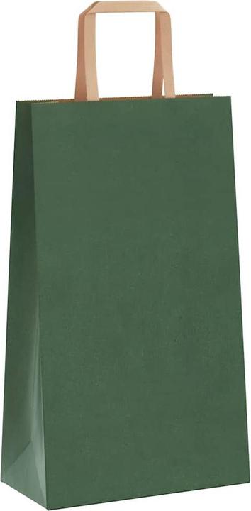 Image du produit vidaXL Sacs en papier kraft 50 pcs. avec anse Vert 21x11x36 cm Sac en papier (50x)