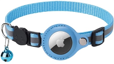 Actual product image Croci collar kat met tag houder lichtblauw (XS, Dog)