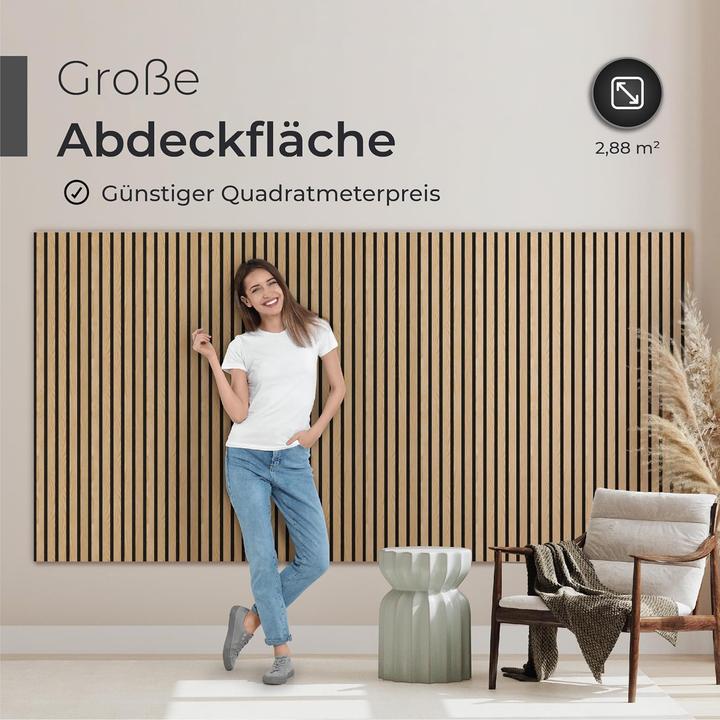 Immagine prodotto Aeco Sound Akustik-Wandpaneele-Set (2.88 m², 60 x 120 cm)