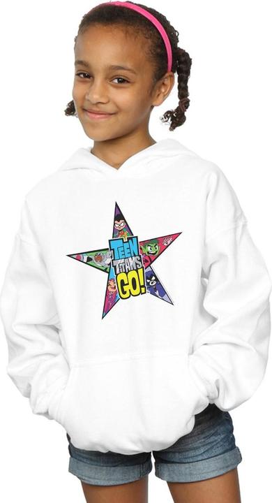 Image du produit - Sweat à capuche TEEN TITANS GO STAR LOGO - Fille (116)