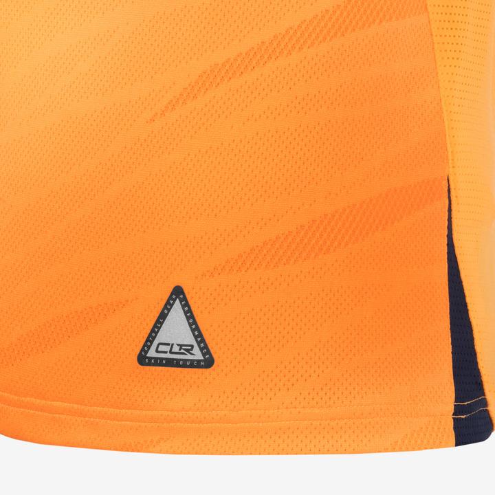 Image du produit Kipsta Maillot de football à manches courtes homme/femme - CLR orange/bleu marine (M)