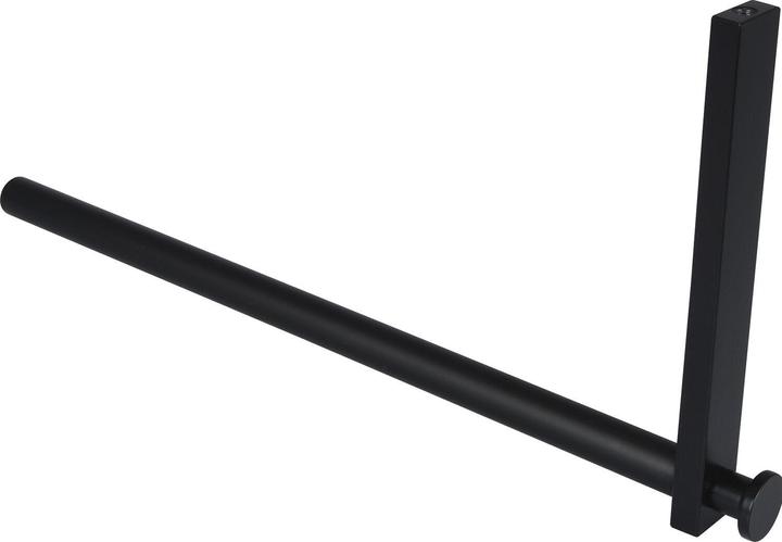 Simausrom Uvea Garderobenbügel Stange gebogen Breite 320 mm Aluminium schwarz (1x)