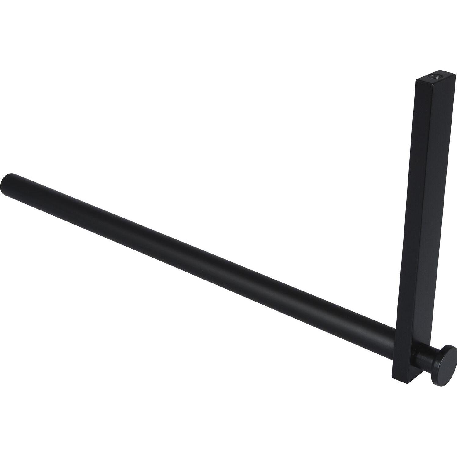 Simausrom, Garderobe + Kleiderhaken, Uvea Garderobenbügel Stange gebogen Breite 320 mm Aluminium schwarz