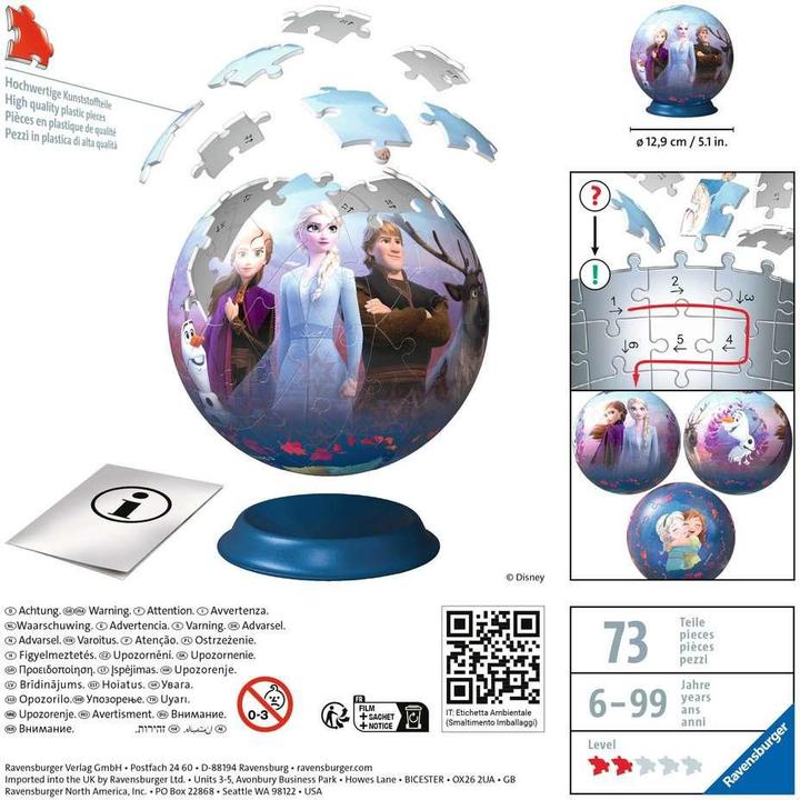 Image du produit Ravensburger Frozen 2 - Ballon (72 pièces)