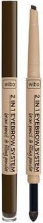 Image du produit Wibo 2 In 1 Eyebrow Eyebrow Pencil System No. 3 2G