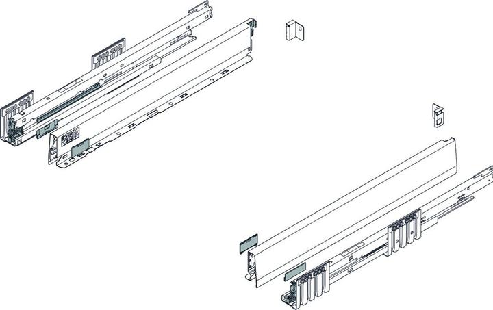 Immagine prodotto Blum Cassetto stove kit completo Merivobox N, con guida fianco