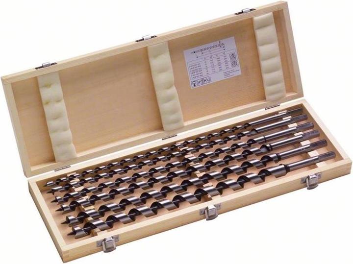 Actual product image Bosch Professional Zubehör PRO Wood wood auger bit set, 6 pcs. (10 mm, 12 mm, 14 mm, 16 mm, 18 mm, 20 mm)