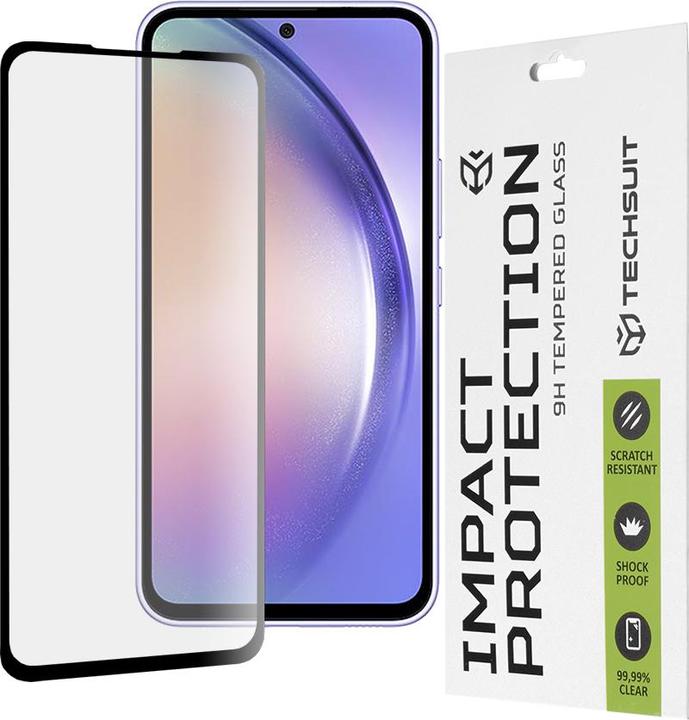Techsuit - 111D Full Cover / Full Glue Glass - Samsung Galaxy A54 - Black (1 Stück, Samsung Galaxy F54)