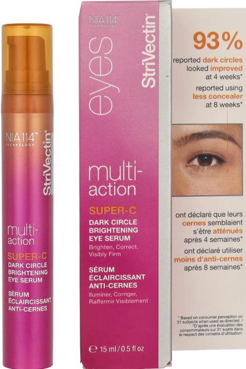 Image du produit StriVectin Super-C Dark Circle Sérum éclaircissant pour les yeux (Gel pour le soin des yeux, 15 ml, Journée)