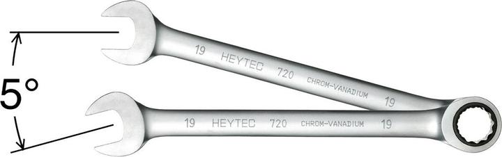Actual product image HEYTEC Ratchet combination spanner 22 mm (22 mm)