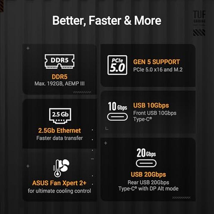 Produktbild ASUS TUF GAMING B860M-PLUS (Socket S1, Intel B860, mATX)