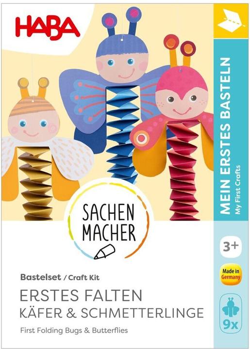 Produktbild Haba Bastelset - Erstes Falten Käfer & Schmetterling