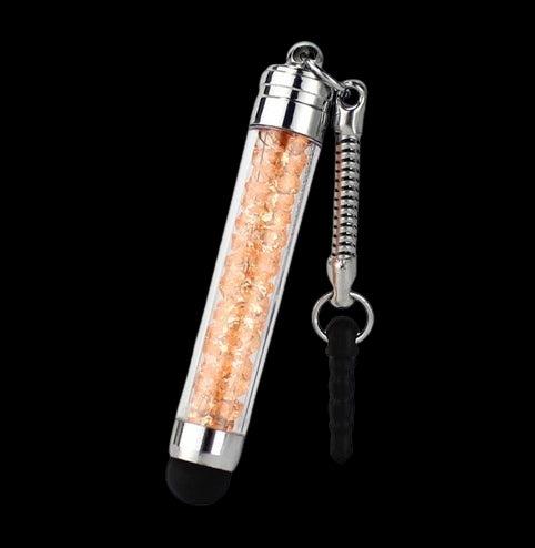 Produktbild Hermex Touch Pen Stift Glitzer Stylus Stift für alle Smartphones und Tablets ORANGE