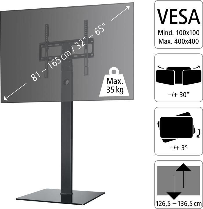 Actual product image Hama Fullmotion (64.96", 35 kg)