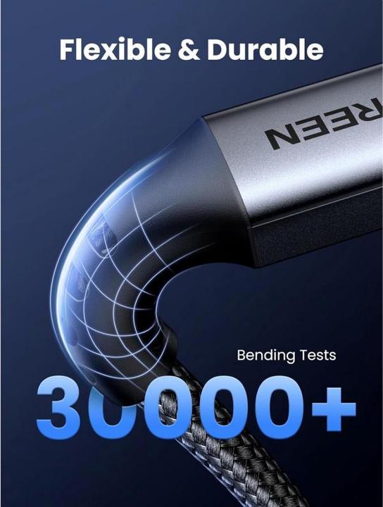 Produktbild Ugreen USB Typ C – USB Typ C (1 m, USB 3.0, 60 W)