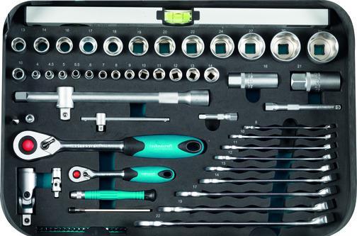 Produktbild technocraft ABS-Werkzeugkoffer PRO CHROME 152-tlg (152 Teile)