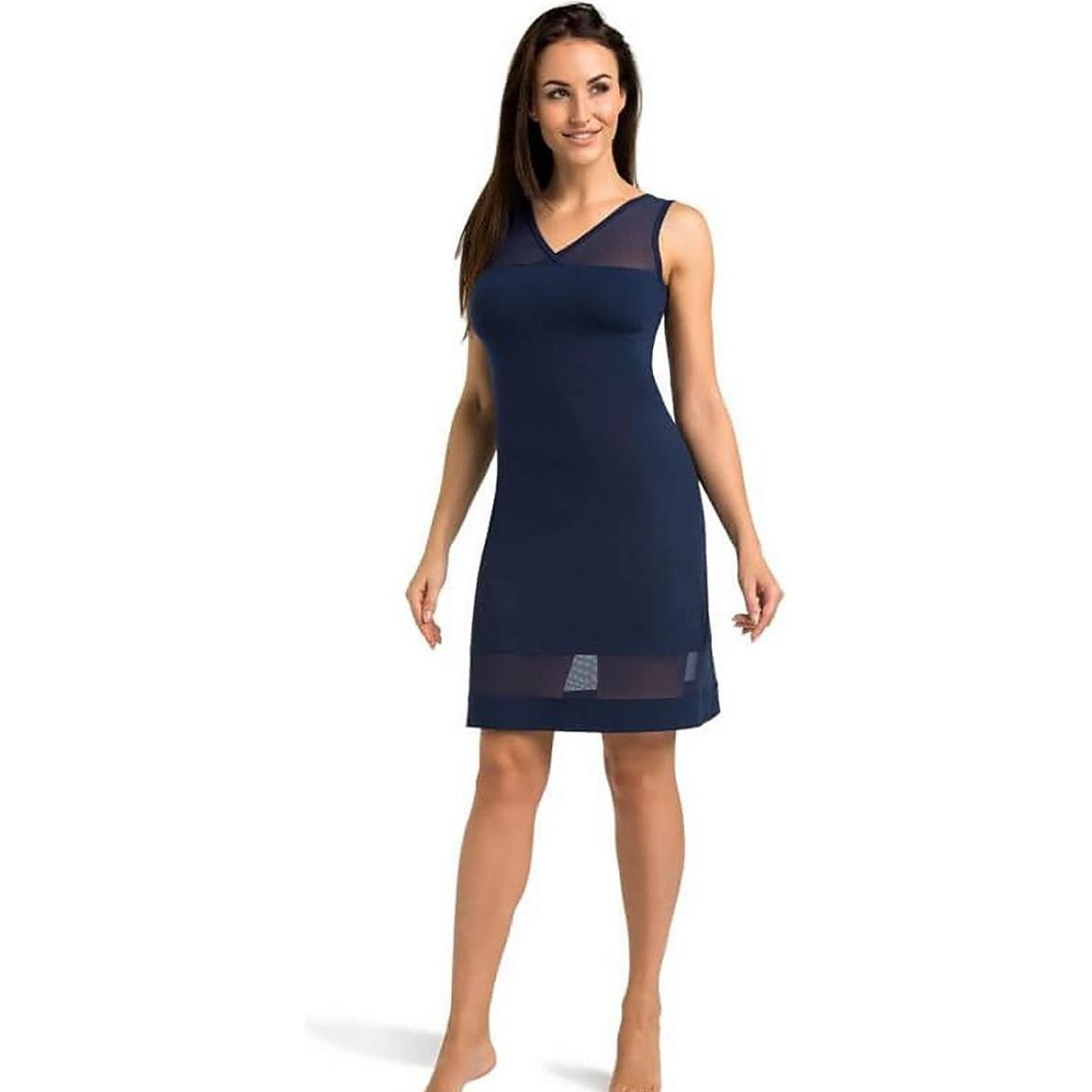 Teyli, Damen, Pyjama, Nachthemd, Blau, (XS)