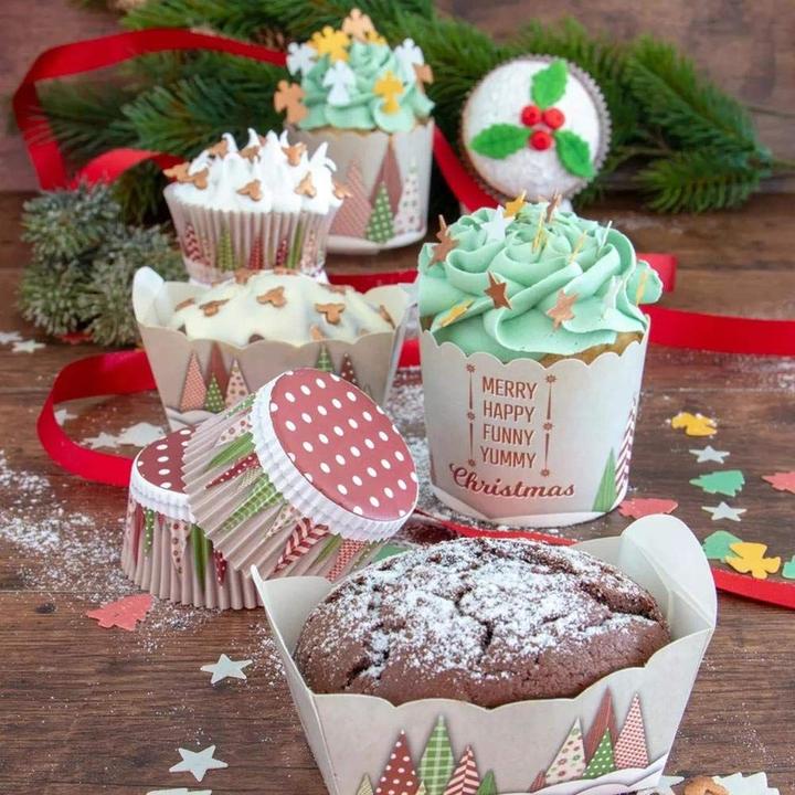 Produktbild Städter Cupcake-Backform Yummy Christmas ø 6/7x5.5 cm Maxi (6.50 cm)