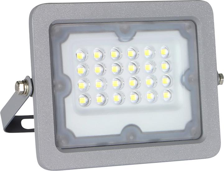 Produktbild Luxula LED-Fluter, EEK: F, 20W, 1800lm, 4000K, IP65, grau (1800 lm, IP65)