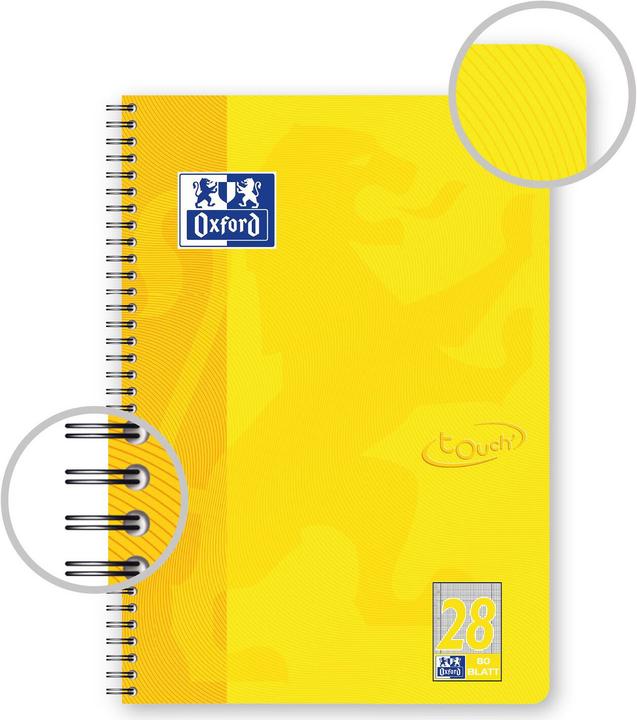 Produktbild Oxford Collegeblock Touch (A4+, Kariert, Weicher Einband)