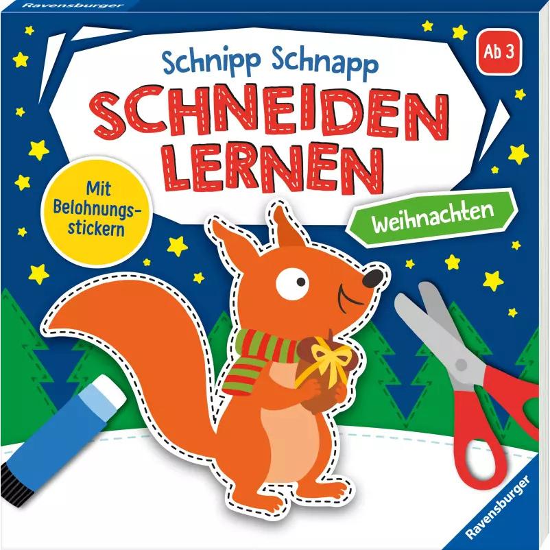 Schnipp-Schnapp Schneiden lernen Weihnachten - Schneiden und Kleben ab 3 Jahren -, Kinderbücher von Rina Gregor