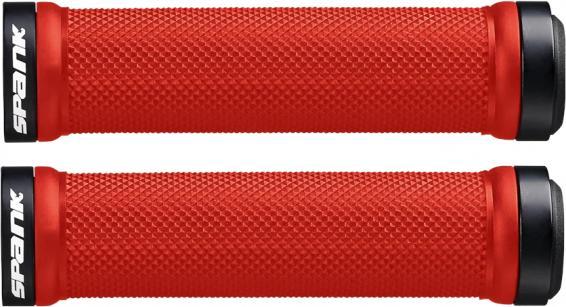 Spank Poignée Spoon Lock-On - rouge