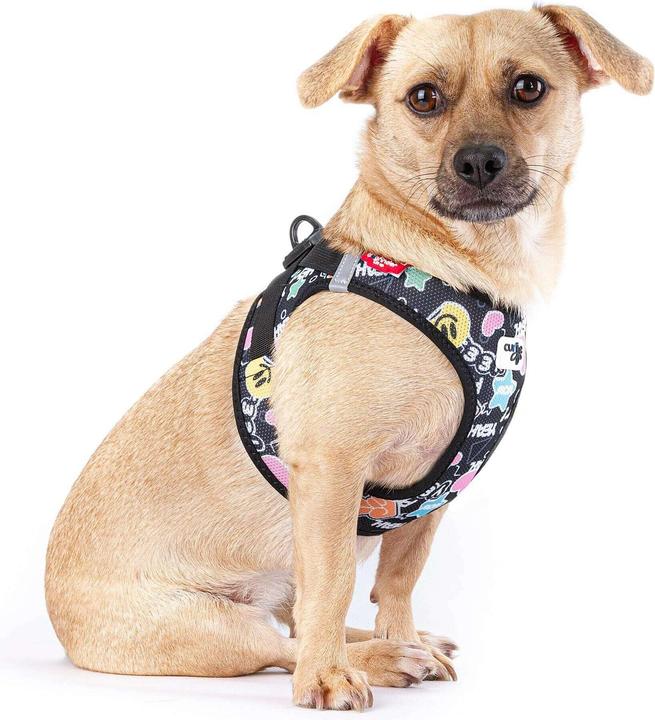 Produktbild Curli Vest Geschirr Air-Mesh LE25 3XS Comic schwarz (3XS, Hund, Spazieren)