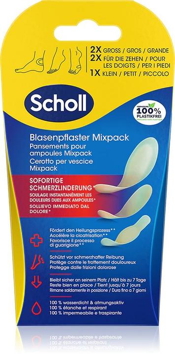 Immagine prodotto Scholl Cerotti per vesciche Mixpack 5 pezzi in cartone