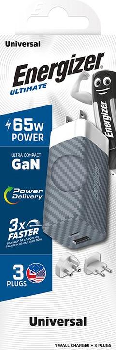 Produktbild Energizer Power-Delivery Ladegerät – 65 W – EU/UK/US (65 W)