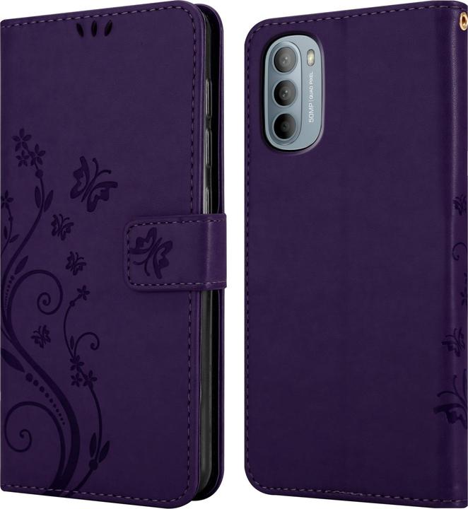 Image du produit Cadorabo Pochette Flower Book (Motorola Moto G31, Motorola Moto G41)