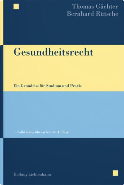 Actual product image Gesundheitsrecht (German, Thomas Gächter, Bernhard Slide, 2023)