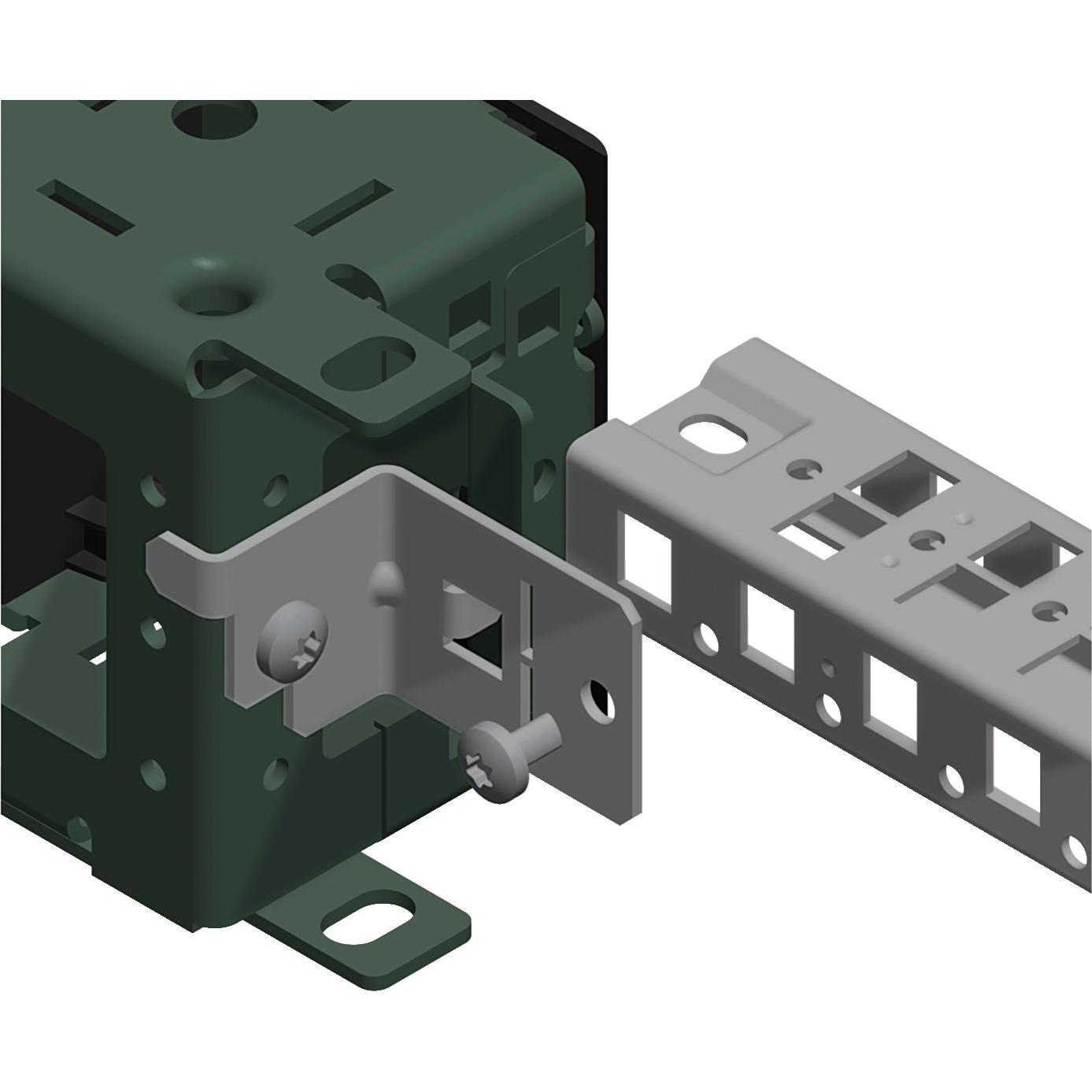 12x Schneider Electric Befestigung Sockel-Quertraverse NSYSPCR, Serverschrank Zubehör