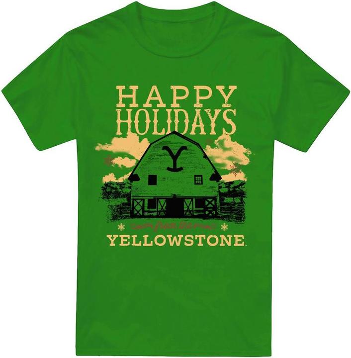 Produktbild Yellowstone Happy Holidays TShirt weihnachtliches Design (XXL)